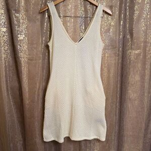 Rag & Bone Ivory Carine Crochet V-Neck Mini Dress XS NWT
